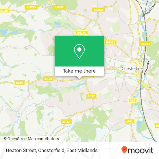 Heaton Street, Chesterfield map