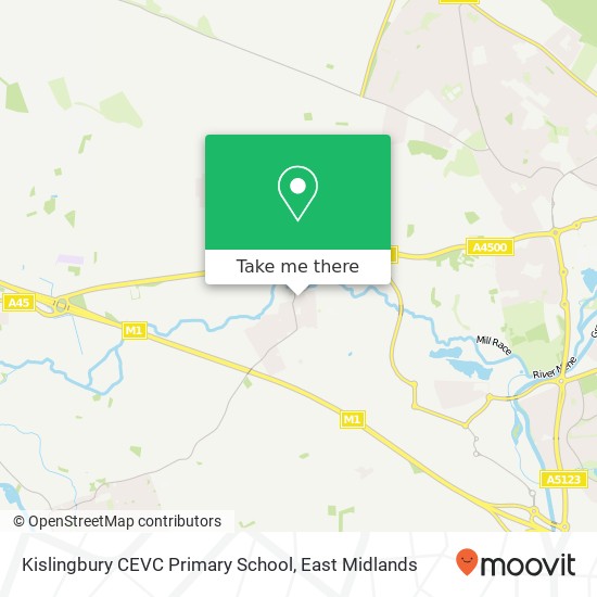 Kislingbury CEVC Primary School map