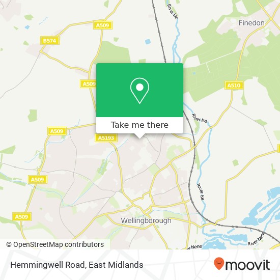 Hemmingwell Road map