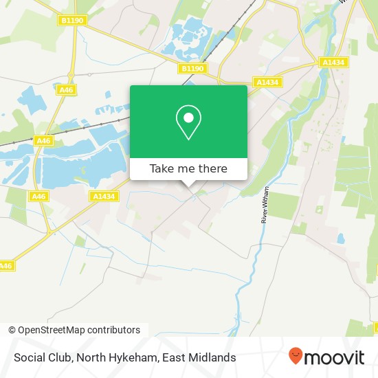 Social Club, North Hykeham map