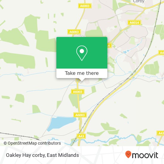 Oakley Hay corby map