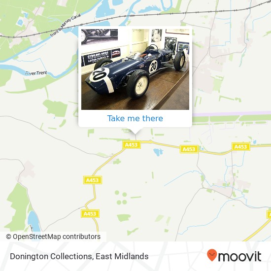 Donington Collections map