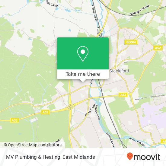 MV Plumbing & Heating map