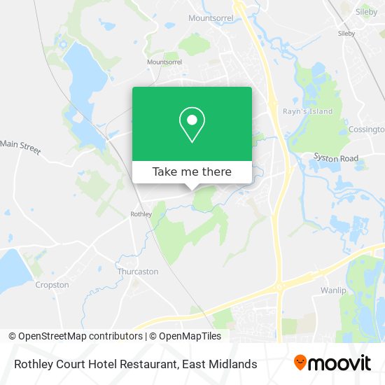 Rothley Court Hotel Restaurant map
