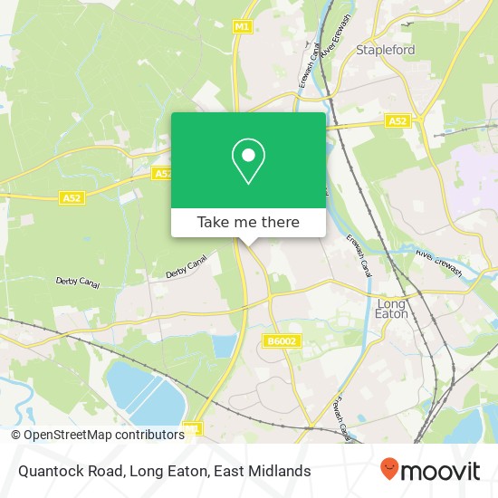 Quantock Road, Long Eaton map