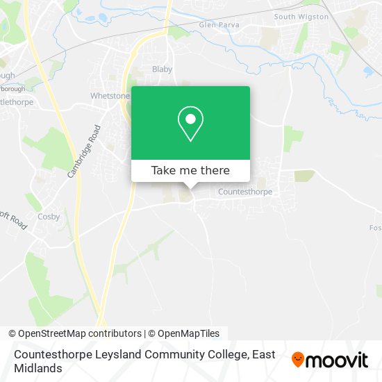 Countesthorpe Leysland Community College map