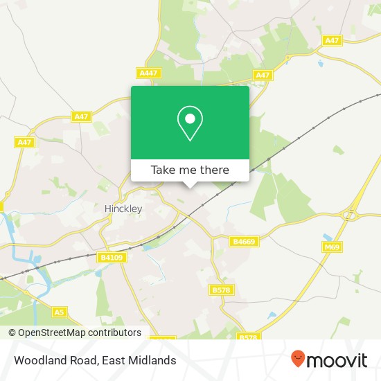 Woodland Road map