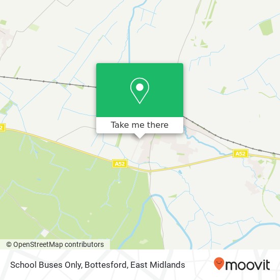 School Buses Only, Bottesford map