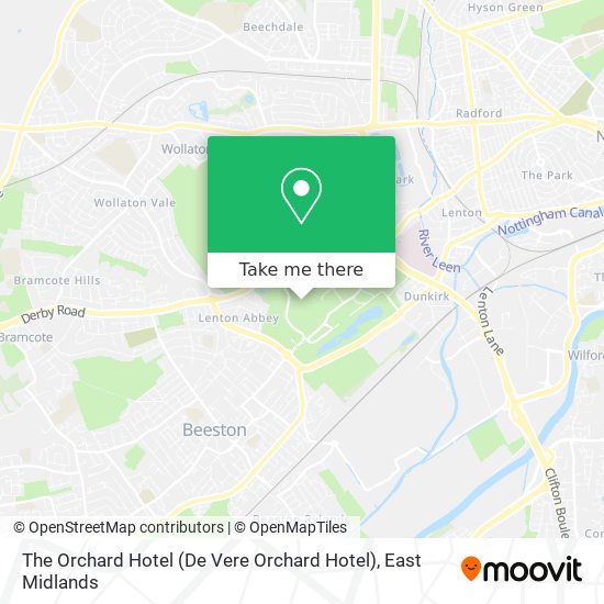 The Orchard Hotel (De Vere Orchard Hotel) map