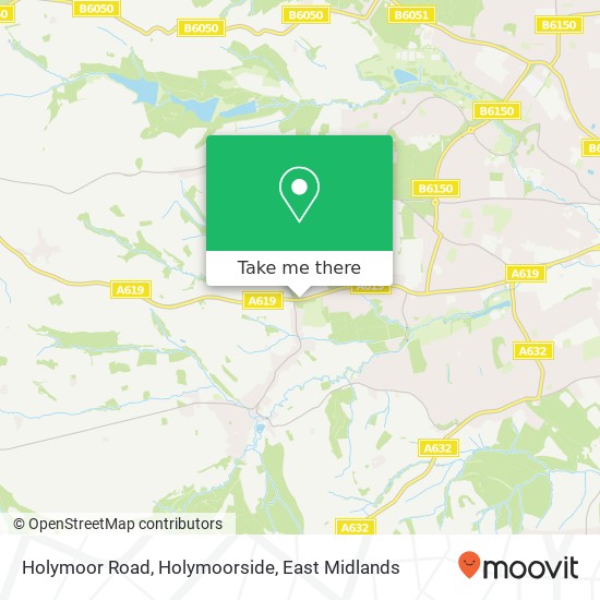 Holymoor Road, Holymoorside map