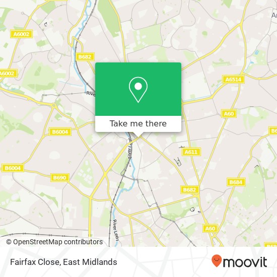 Fairfax Close map
