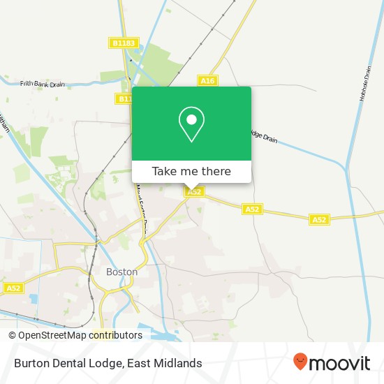 Burton Dental Lodge map