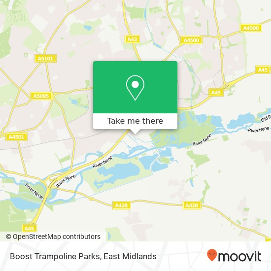 Boost Trampoline Parks map