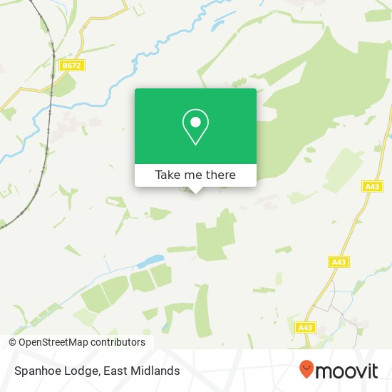 Spanhoe Lodge map