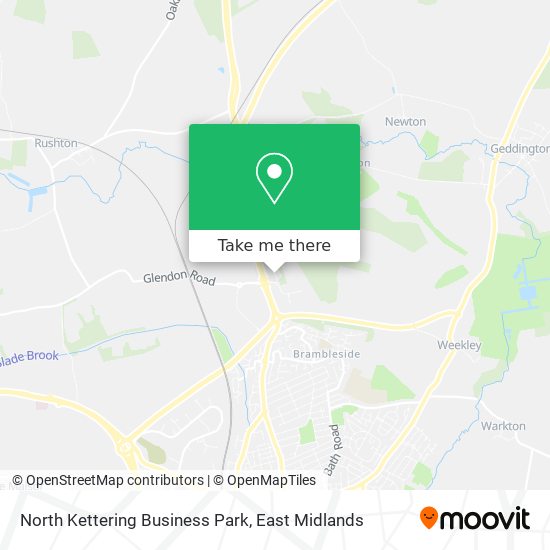 North Kettering Business Park map