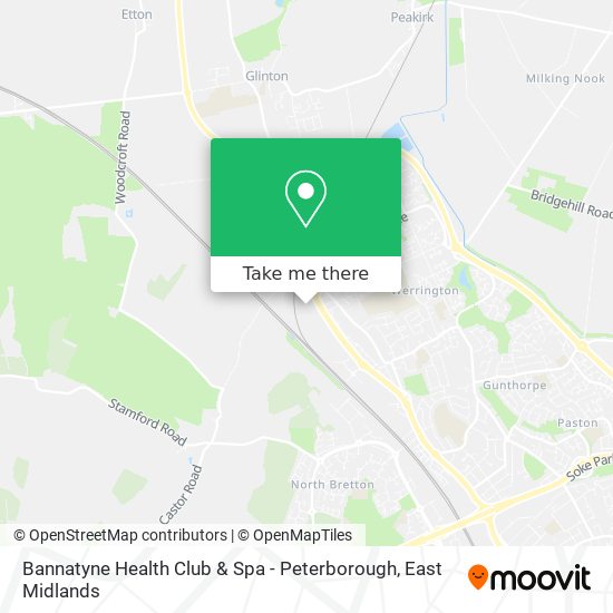 Bannatyne Health Club & Spa - Peterborough map