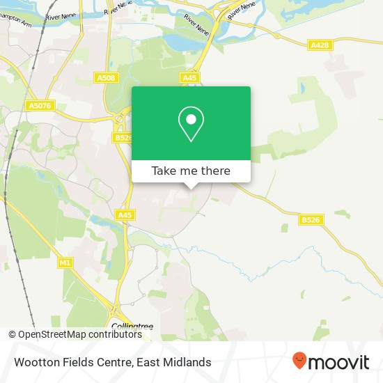 Wootton Fields Centre map