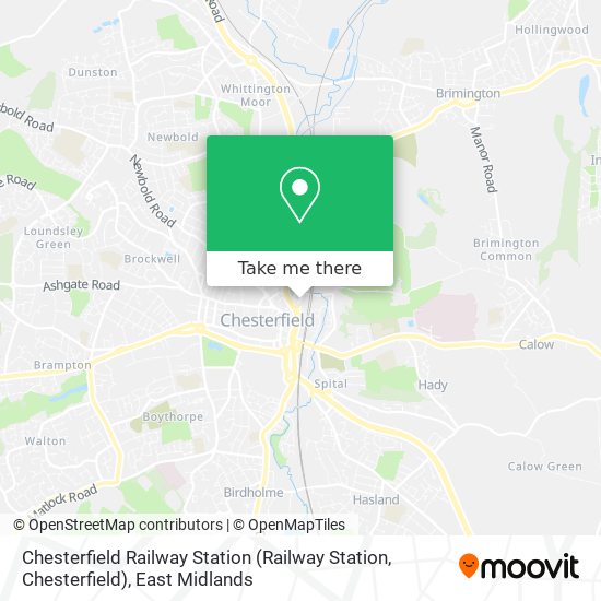 Chesterfield Railway Station (Railway Station, Chesterfield) map