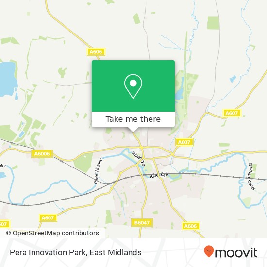 Pera Innovation Park map