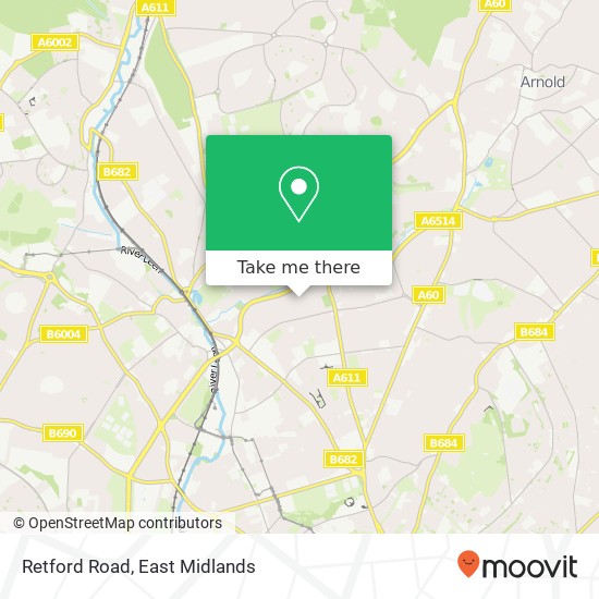 Retford Road map