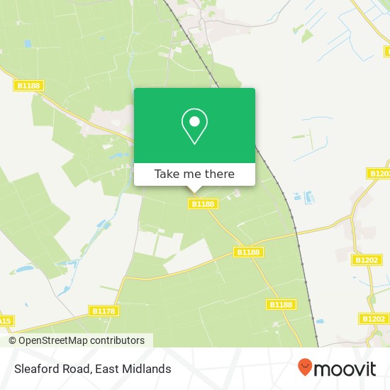 Sleaford Road map