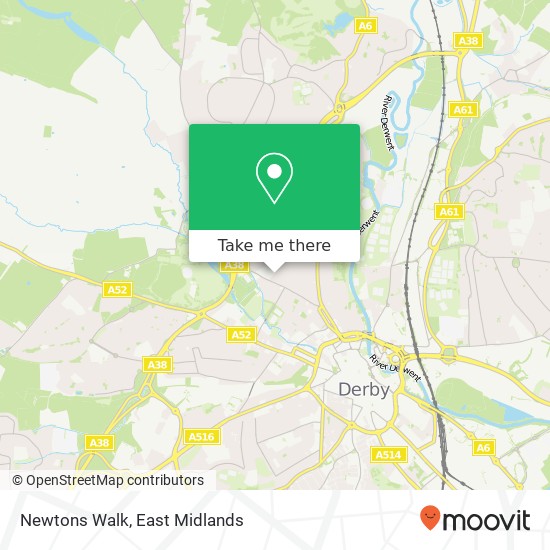 Newtons Walk map