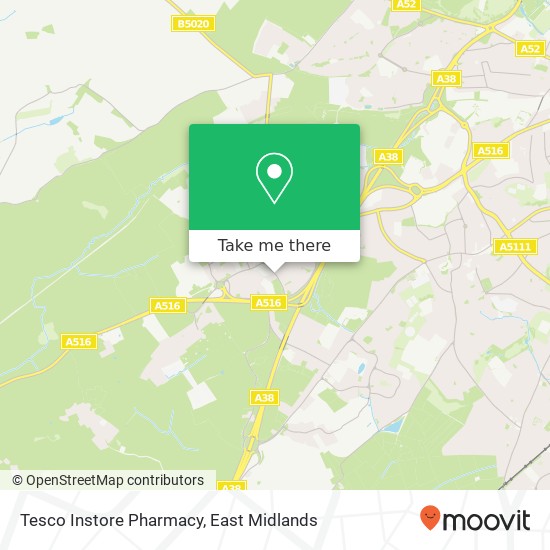 Tesco Instore Pharmacy map