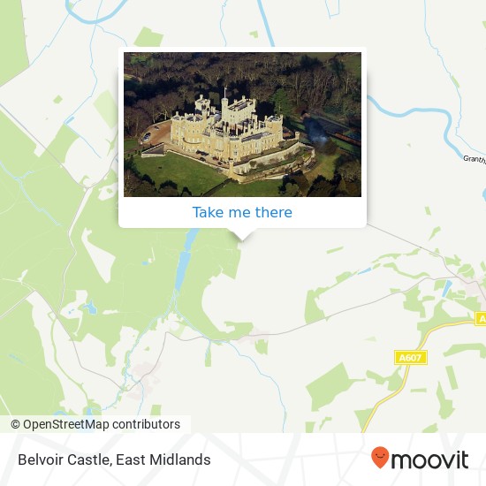 Belvoir Castle map