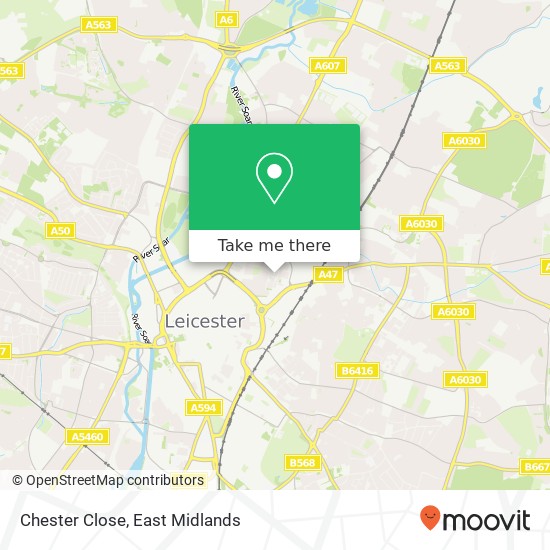 Chester Close map