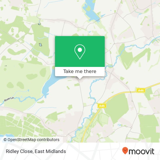 Ridley Close map