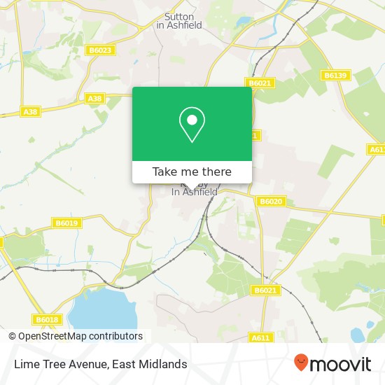 Lime Tree Avenue map