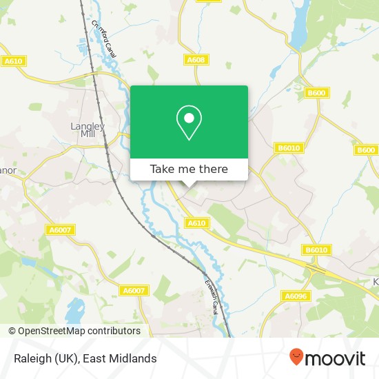 Raleigh (UK) map