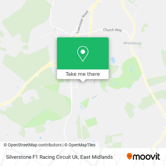 Silverstone F1 Racing Circuit Uk map