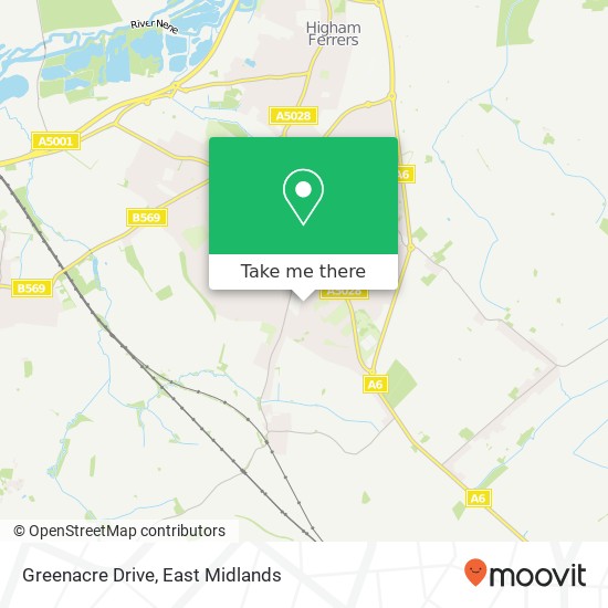 Greenacre Drive map