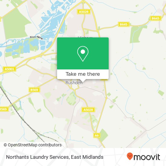 Northants Laundry Services map