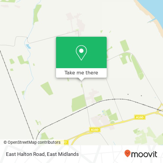 East Halton Road map