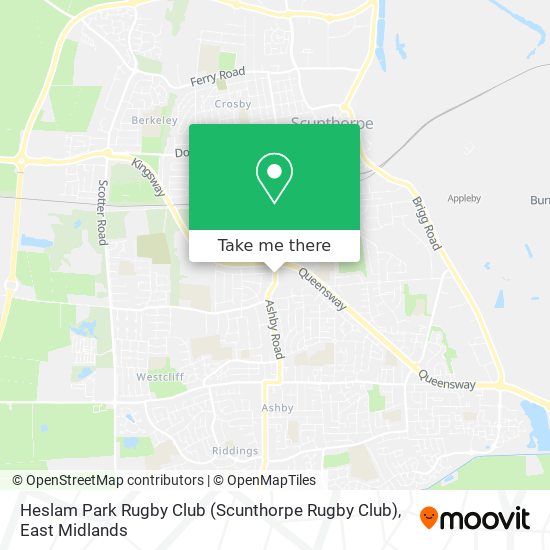 Heslam Park Rugby Club (Scunthorpe Rugby Club) map