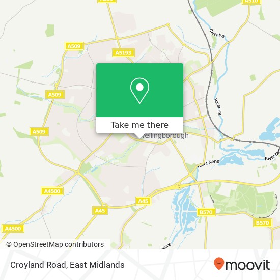 Croyland Road map