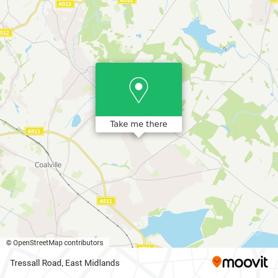 Tressall Road map