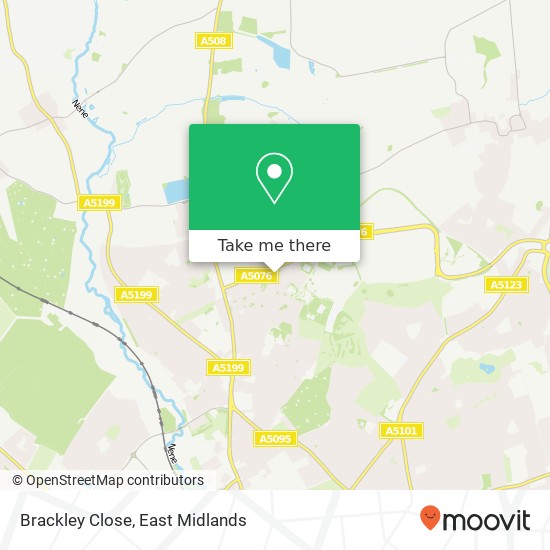 Brackley Close map