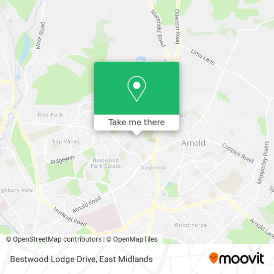 Bestwood Lodge Drive map