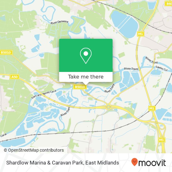 Shardlow Marina & Caravan Park map