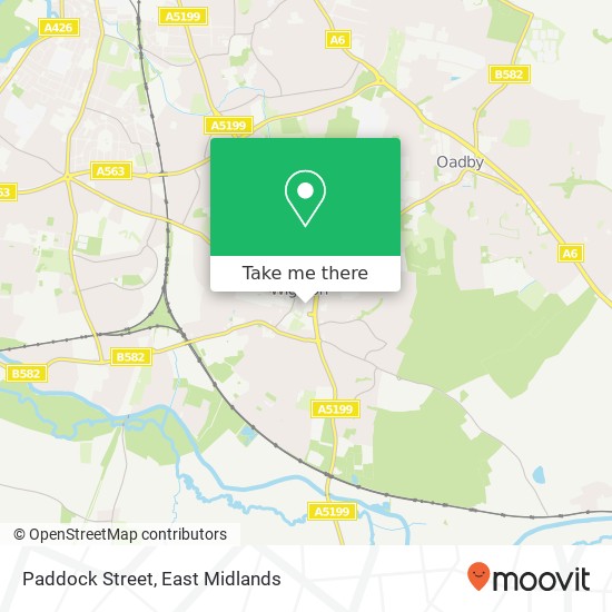 Paddock Street map