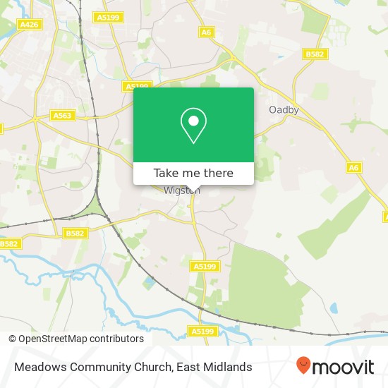 Meadows Community Church map