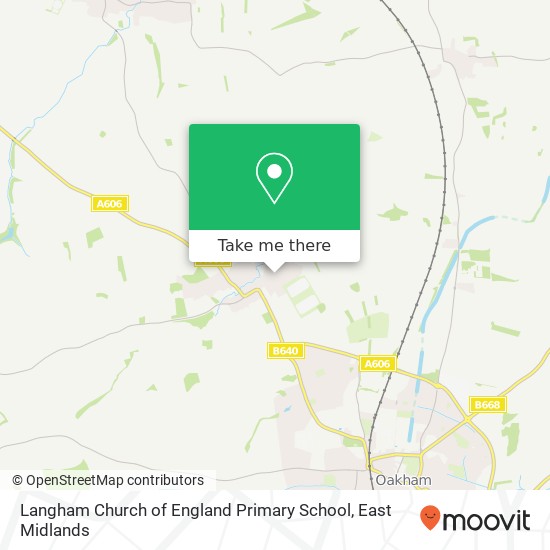 Langham Church of England Primary School map