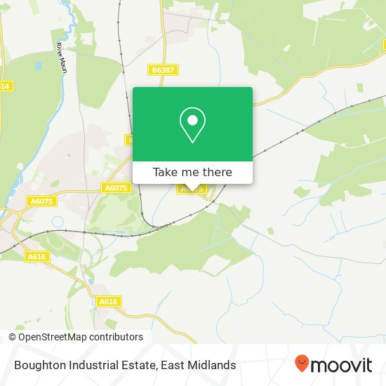 Boughton Industrial Estate map