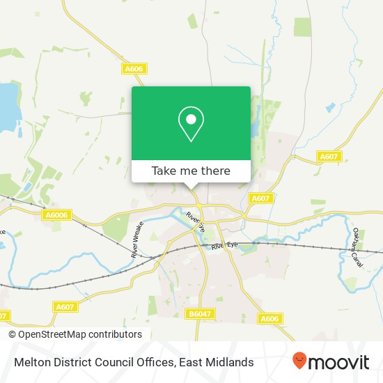 Melton District Council Offices map