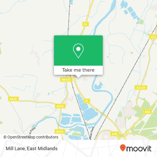 Mill Lane map