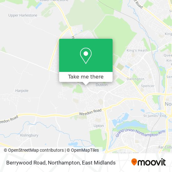 Berrywood Road, Northampton map