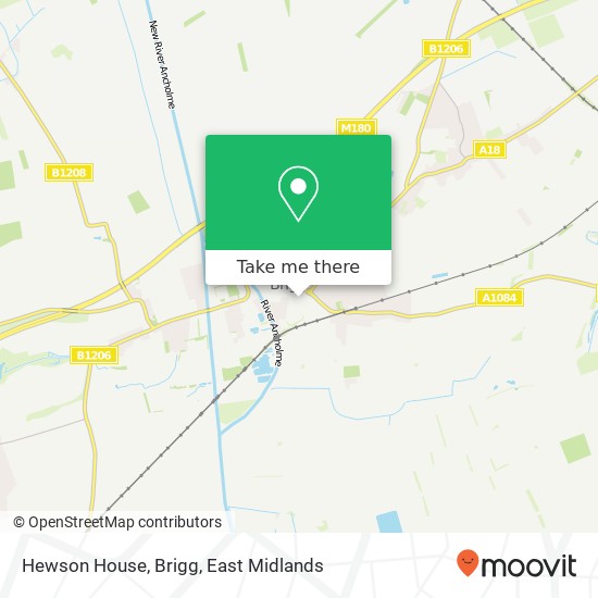 Hewson House, Brigg map